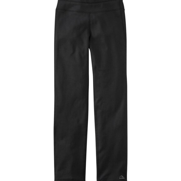 NEW LL Bean Primaloft Therma-stretch Fleece Mid-Rise Straight-Leg Black Pants XL - Picture 4 of 16
